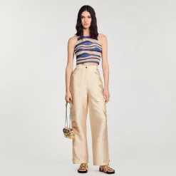 Sandro Paris Jerseys & Cárdigans<Top Corto De Punto