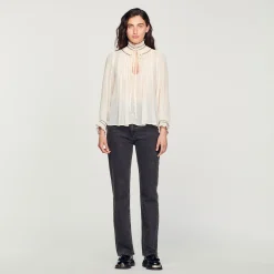 Sandro Paris Tops & Camisas<Top De Muselina