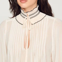 Sandro Paris Tops & Camisas<Top De Muselina