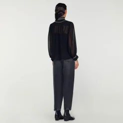 Sandro Paris Tops & Camisas<Top De Muselina