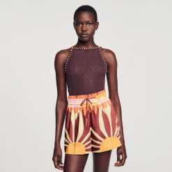 Sandro Paris Jerseys & Cárdigans<Top De Punto Con Pedreria