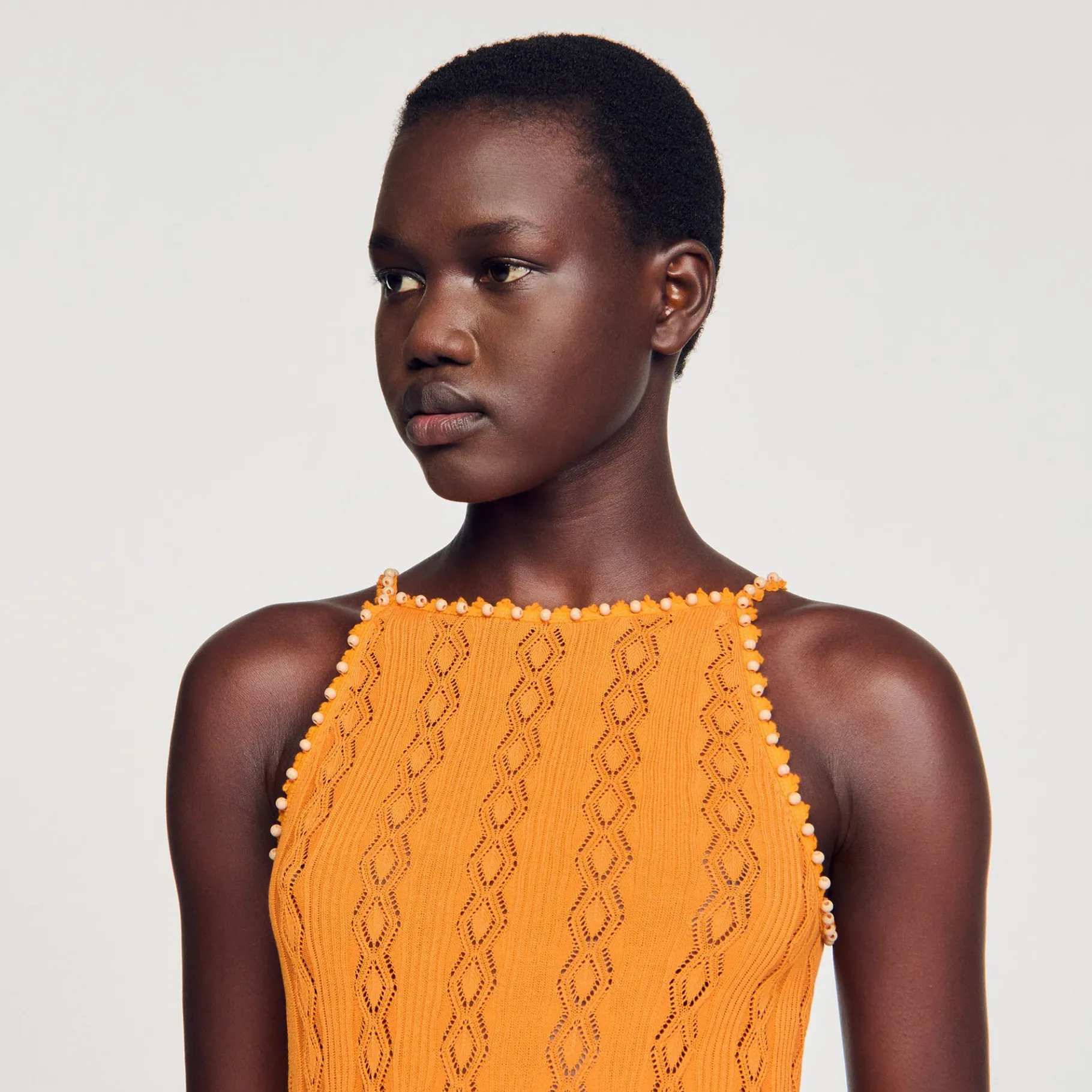 Sandro Paris Jerseys & Cárdigans<Top De Punto Con Pedreria