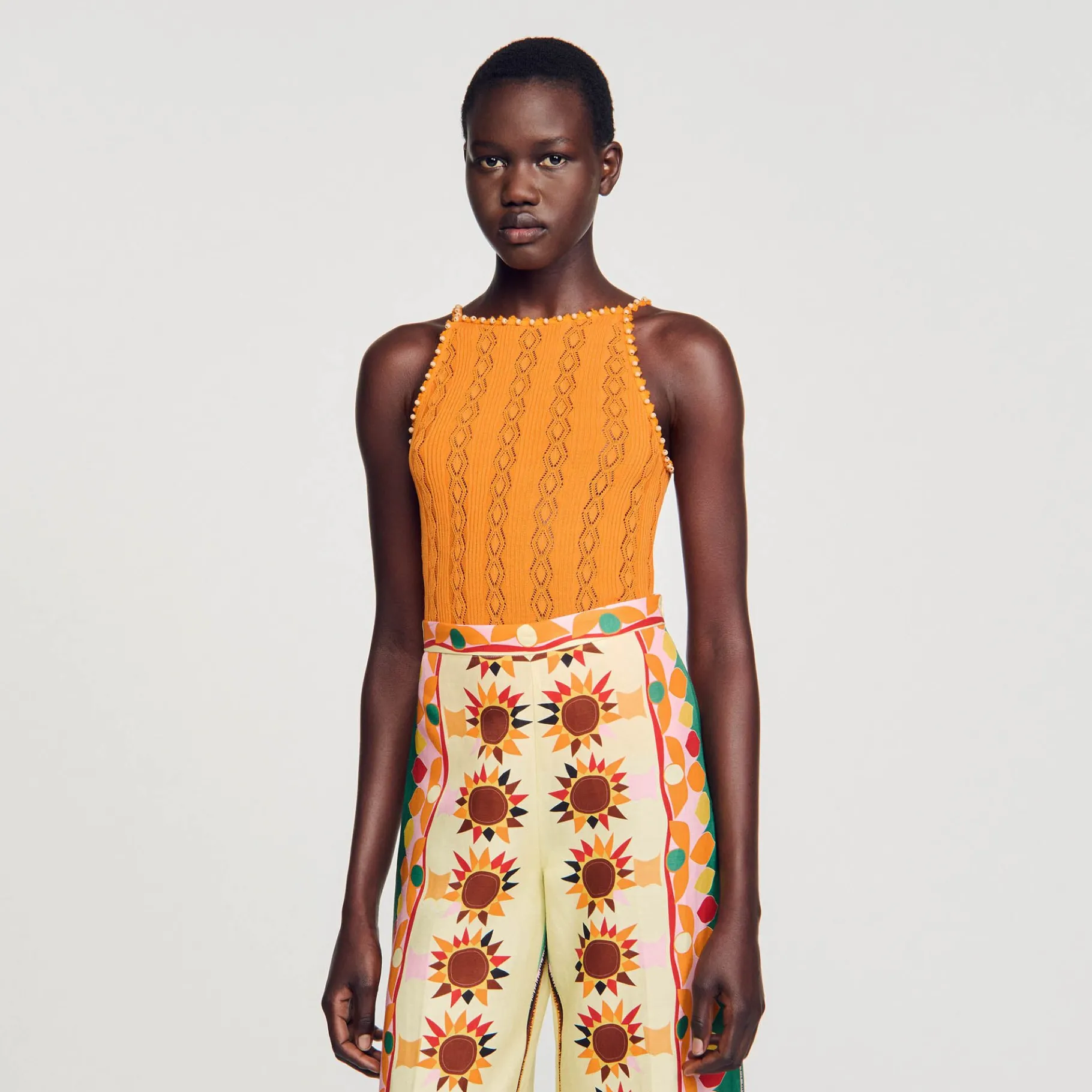 Sandro Paris Jerseys & Cárdigans<Top De Punto Con Pedreria