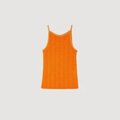 Sandro Paris Jerseys & Cárdigans<Top De Punto Con Pedreria