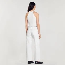 Sandro Paris Jerseys & Cárdigans<Top De Punto Decorado Con Perlas