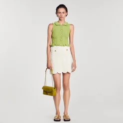 Sandro Paris Conjuntos<Top De Punto Sin Mangas