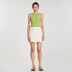 Sandro Paris Conjuntos<Top De Punto Sin Mangas