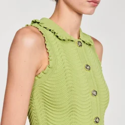 Sandro Paris Conjuntos<Top De Punto Sin Mangas