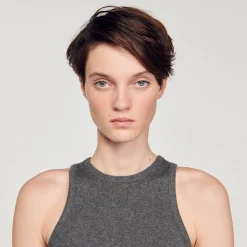 Sandro Paris Camisetas<Top De Tirantes Con Sisas Americanas