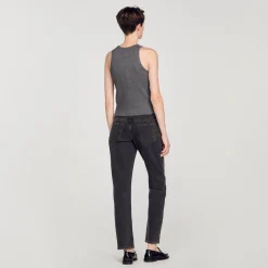 Sandro Paris Camisetas<Top De Tirantes Con Sisas Americanas