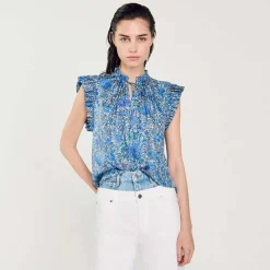 Sandro Paris Tops & Camisas<Top Estampado