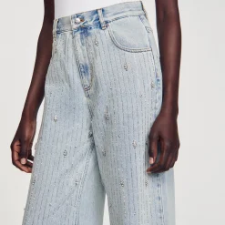 Sandro Paris Vaqueros<Vaquero Decorado Con Brillantes