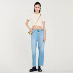 Sandro Paris Vaqueros<Vaquero Recto De Talle Bajo