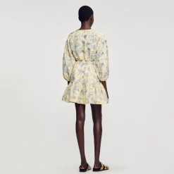 Sandro Paris Vestidos<Vestido Con Estampado De Flores