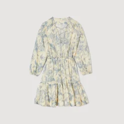 Sandro Paris Vestidos<Vestido Con Estampado De Flores
