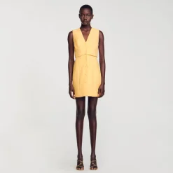 Sandro Paris Vestidos<Vestido Corto 2 En 1