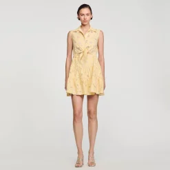 Sandro Paris Vestidos<Vestido Corto Bordado