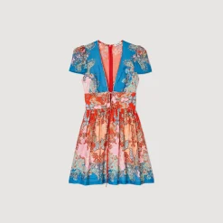 Sandro Paris Vestidos<Vestido Corto Estampado