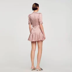 Sandro Paris Vestidos<Vestido Corto Estampado