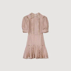 Sandro Paris Vestidos<Vestido Corto Estampado