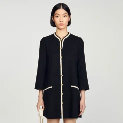 Sandro Paris Vestidos<Vestido De Tweed