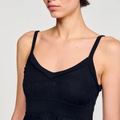 Sandro Paris Vestidos<Vestido Largo De Punto