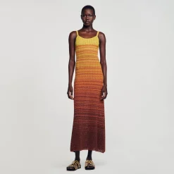 Sandro Paris Vestidos<Vestido Largo De Punto