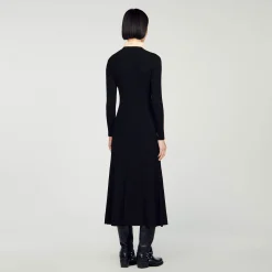 Sandro Paris Vestidos<Vestido Largo De Punto De Canale