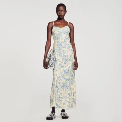 Sandro Paris Vestidos<Vestido Largo Estampado