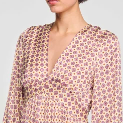 Sandro Paris Vestidos<Vestido Largo Estampado