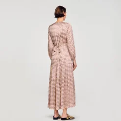 Sandro Paris Vestidos<Vestido Largo Estampado