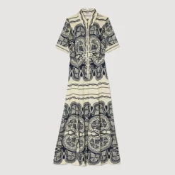 Sandro Paris Vestidos<Vestido Largo Estampado