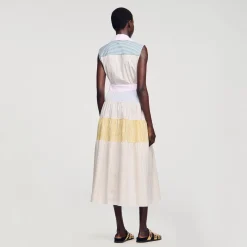 Sandro Paris Vestidos<Vestido Largo Patchwork