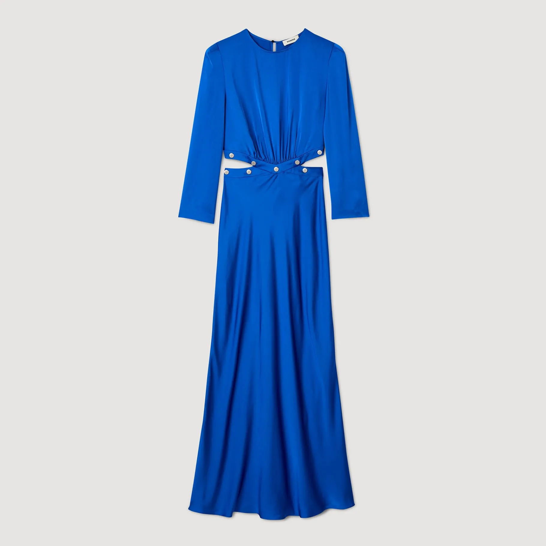 Sandro Paris Vestidos<Vestido Largo Satinado