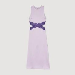 Sandro Paris Vestidos<Vestido Satinado